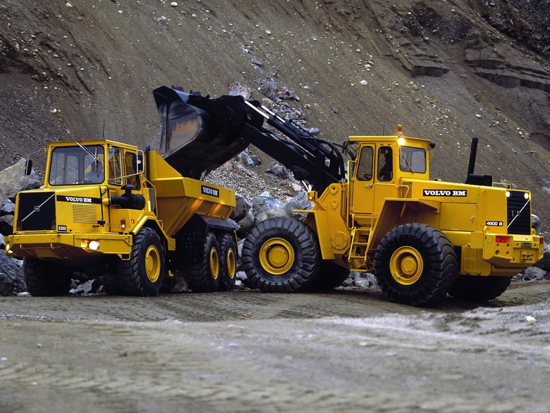 1080P, 1979, tractor, quarry, volvo, construction, model-bm, semi, 5350