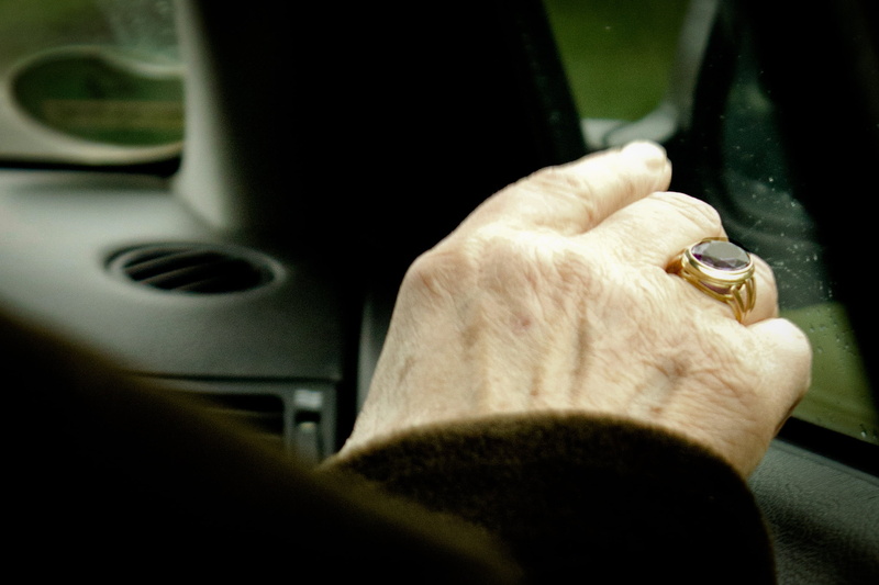 ring, grandma, human, hands, close-up, human body part, old, human hand, focus on foreground, transportation, adult, car, car interior, hand, motor vehicle