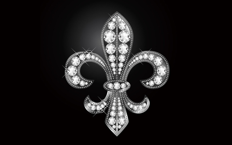 lys, 1080P, flower, black, royal, white, fleur, art, de