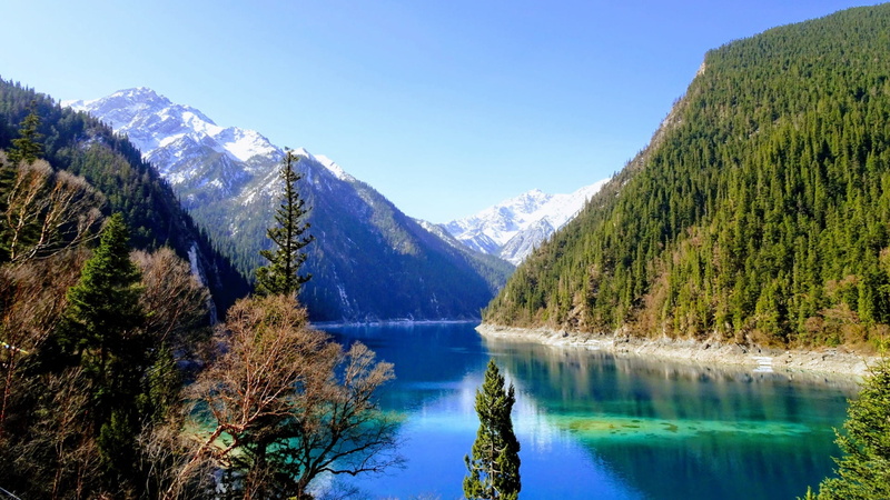 day, reflection, no people, beauty in nature, jiuzhai valley national park, national park, blue, china, jiuzhaigou national park, nature reserv, sky, idyllic