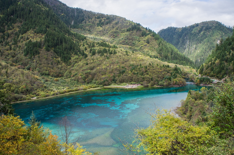tranquility, aerial, remote, lake, surrounded, tree, southwest china, beauty in nature, body, nature, trees, national park, photography, jiuzhaigou, day