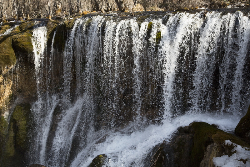 day, motion, in aba prefecture, sichuan, power in nature, nature, scenics - nature, waterfall, rock - object, flowing, landscape, jiuzhaigou, rock formation