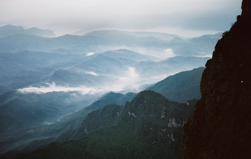 scenics, Kodak, outdoors, Ektar, mountain, mountain Peak, Golden, Early Morning, emei, Summit, III, Sichuan, hills, Emei Shan, Fuji, 480P, photography