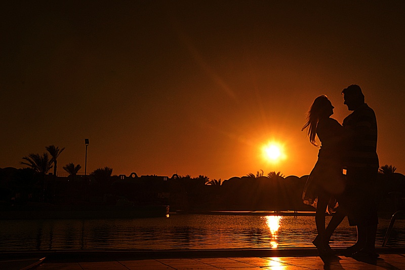 sea, evening, standing, two people, people, sunset, adult, women, beside, beauty in nature, beach, couple - relationship, nature, holidays, couple, body