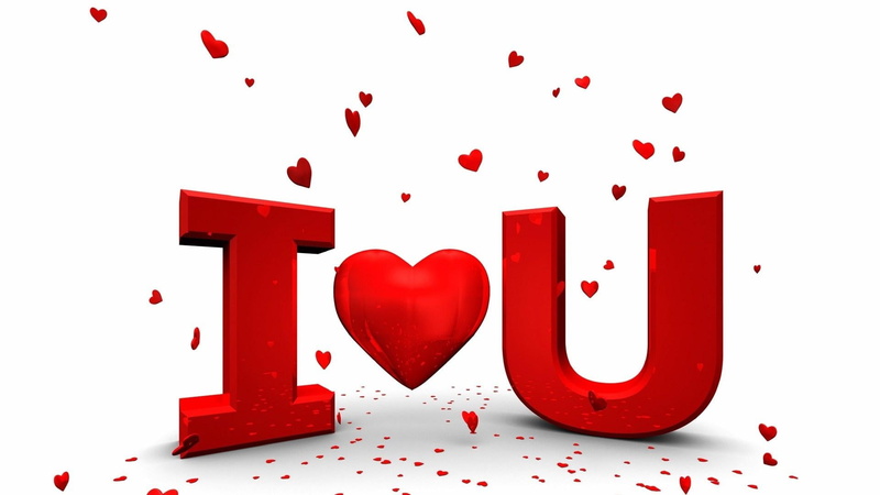 1080P, love, heart, 3d and abstract, red