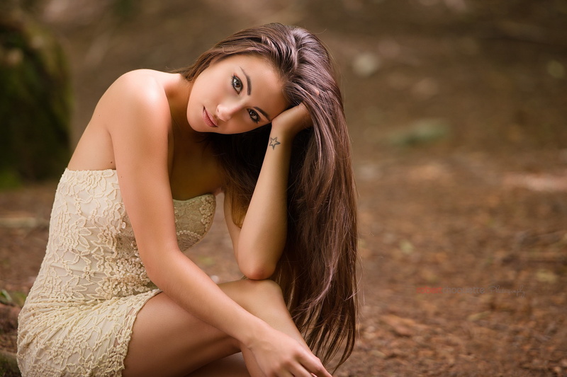 viewer, model, tattoo, looking at viewer, brunette, long hair, 1080P, long, looking, women, hair, outdoors