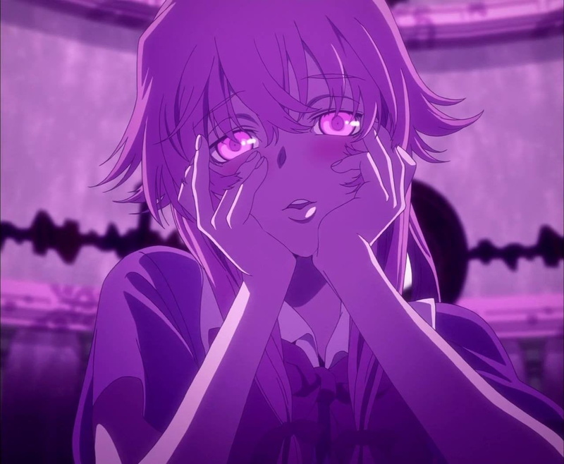 beautiful people, Gasai Yuno, Mirai Nikki, human face, young adult, beauty, women, portrait, hairstyle, purple, beautiful woman, hair, 720P, human body part