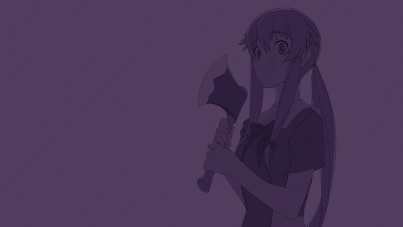 Mirai Nikki, Gasai Yuno, anime girls, anime, 1080P, yandere
