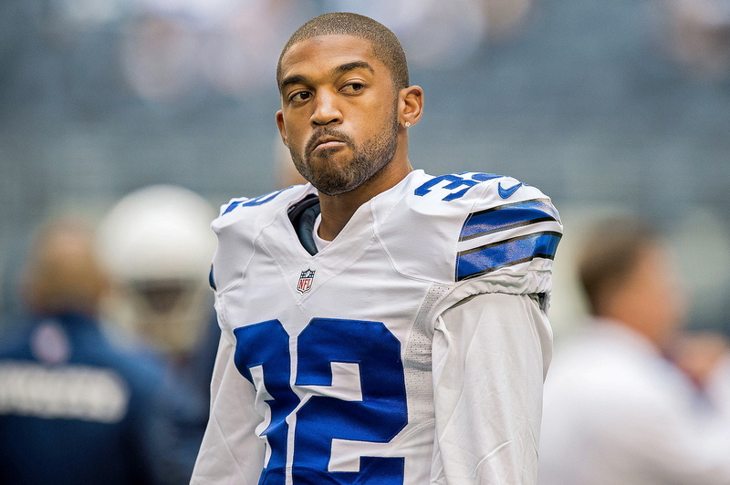 portrait, waist up, number, 1080P, young adult, orlando scandrick, clothing, white, men, sport, incidental people, nfl, serious, s, focus on foreground