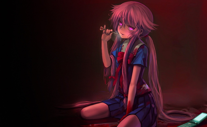 innocence, childhood, Anime, future, females, three quarter length, yuno, Artistic, studio shot, digital, diary, one person, indoors, hair, offspring