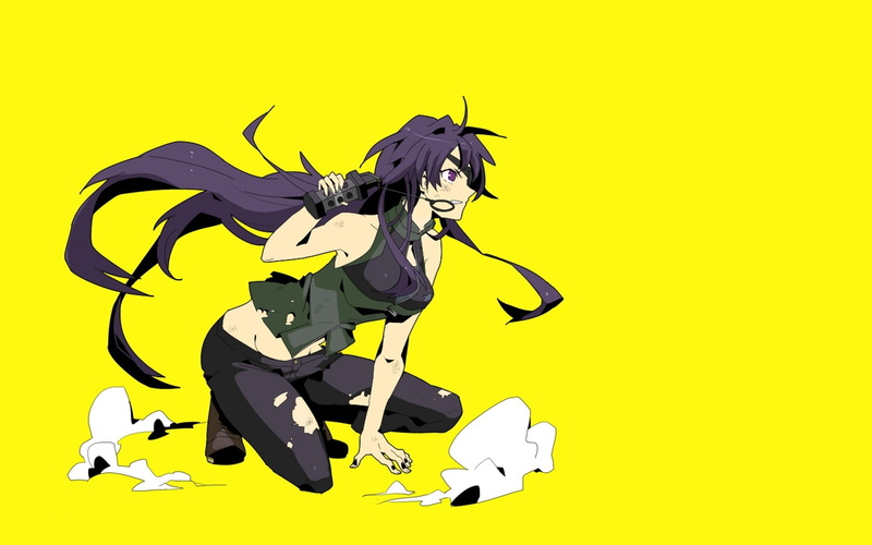 yellow, studio shot, Mirai Nikki, Uryuu Minene, hairstyle, hair, one person, young adult, cut out, human body part, adult, 1080P, anime girls, music, females