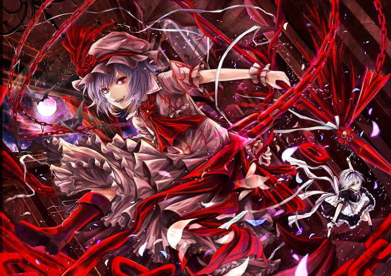 Sakuya Izayoi, Touhou, Anime, Remilia Scarlet, 1080P