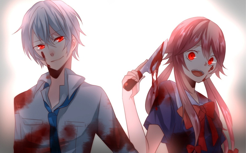 simple, akise, background, 1080P, nikki, mirai, yuno, gasai, aru