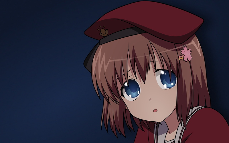 sad expression, ryuugu rena, Anime, higurashi no naku koro ni, blue eyes, 1080P
