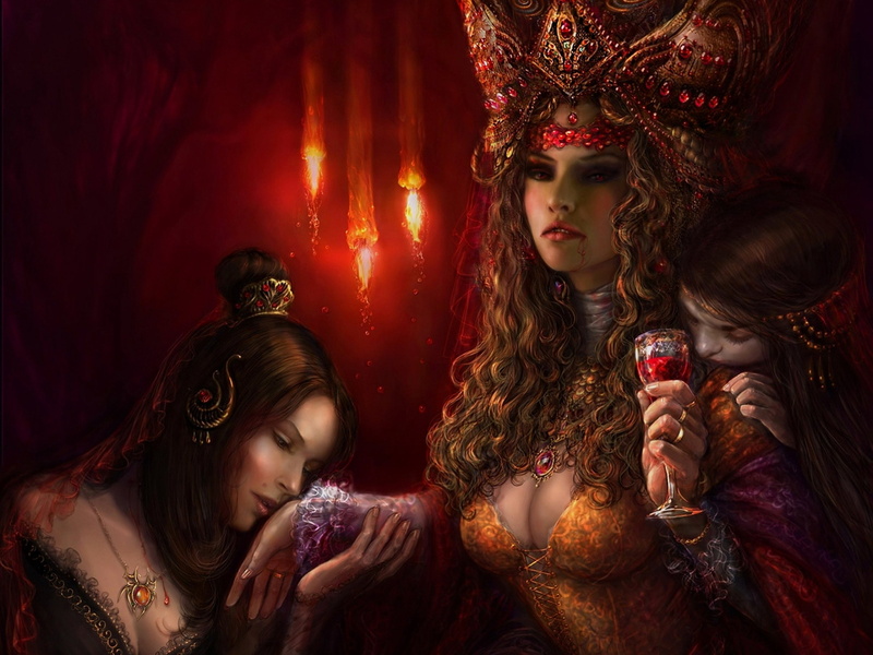 adult, hairstyle, Girls, portrait, blood, people, Evil, fashion, hair, waist up, Gothic, illuminated, women, headshot, horror, beautiful woman, young women