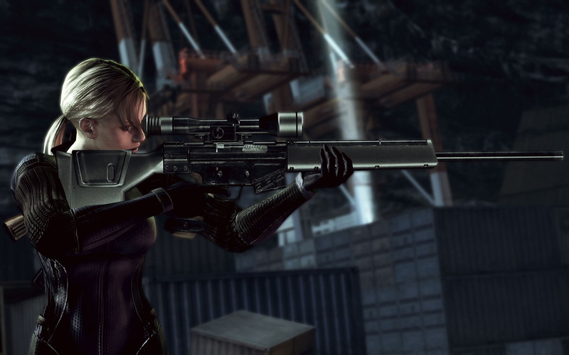 2K, Jill Valentine, sniper rifle, Resident Evil 5, Heckler and Koch PSG1, video games