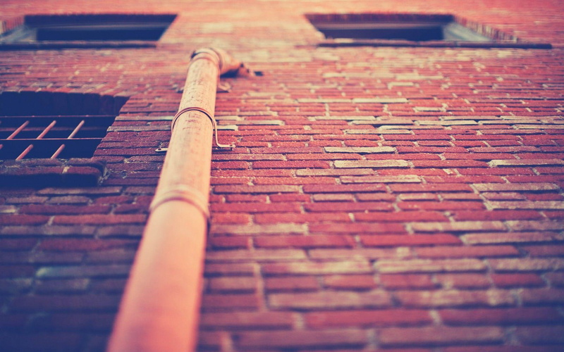 pipe, photography, water, orange, drain, wall, 1080P, 1920x1200