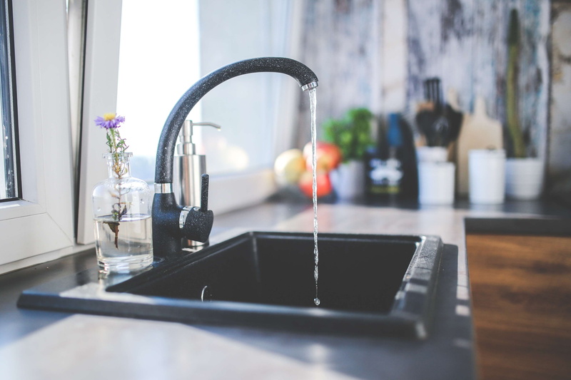 home showcase interior, kitchen sink, flowering plant, 4K, faucet, tap, luxury, home interior, household equipment, kitchen counter, indoors, interior