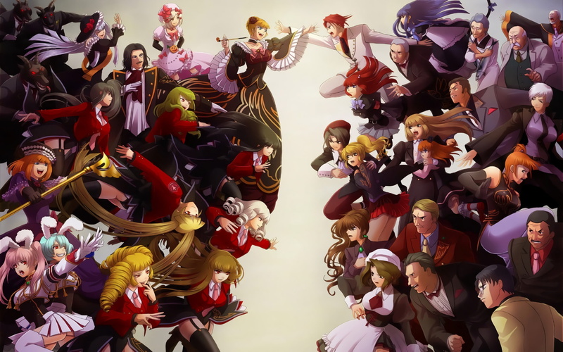Anime, 1080P, Umineko no Naku Koro ni, Crossover