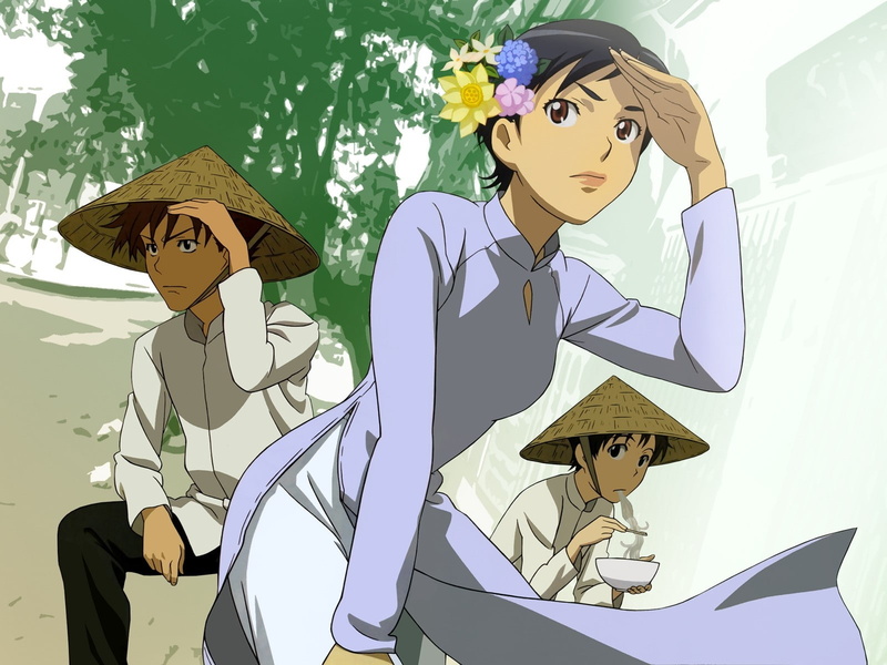 sitting, Blood, Otonashi saya, nature, Hats, adult, Guys, Miyagusuku kai, people, Miyagusuku riku, clothing, real people, representation, two people, casual clothing