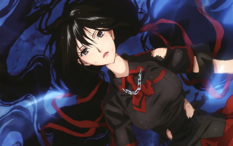 hopelessness, the victim, pain, 1080P, Kisaragi I, torn clothes, Blood C, schoolgirl