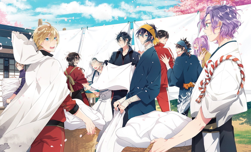 anime, Dance of swords, Touken Ranbu, 1080P, guys, art, characters