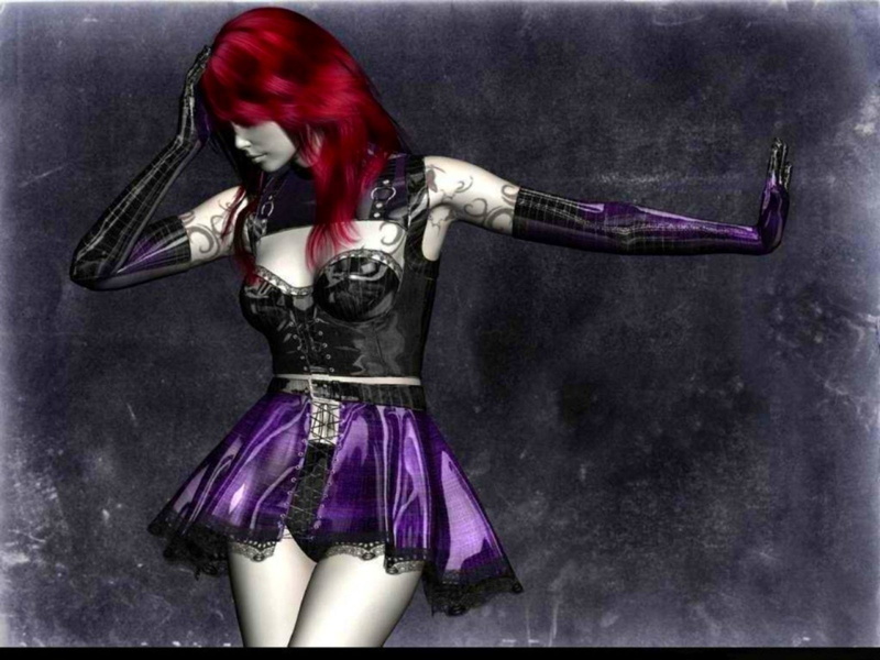 fashion, celebration, adult, hairstyle, costume, horror, studio shot, auto post production filter, one person, fantasy, human body part, dress, creepy