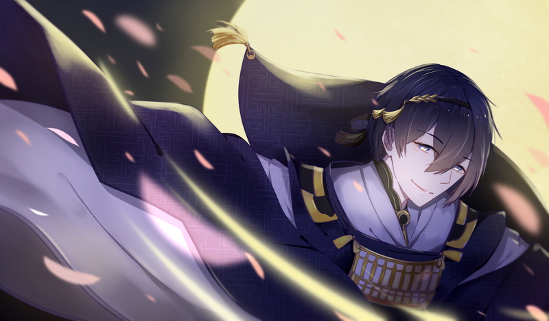 Touken Ranbu, Mikazuki Munechika, 1080P, Anime