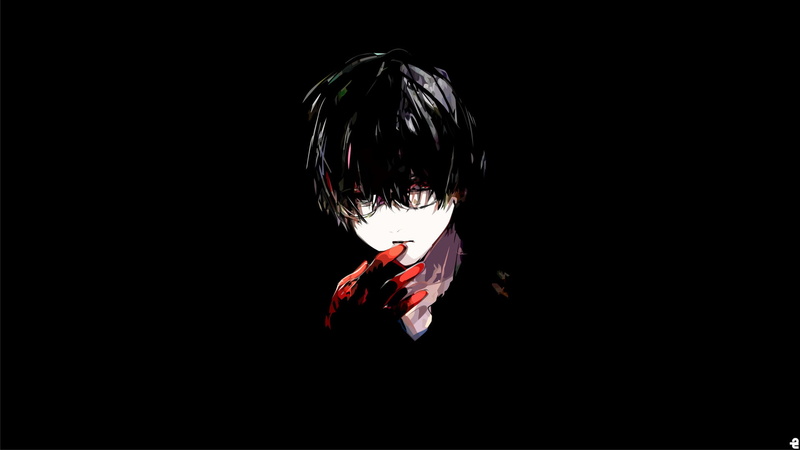 Dark, 1080P, Tokyo Ghoul, Ken Kaneki, Black Hair, Anime