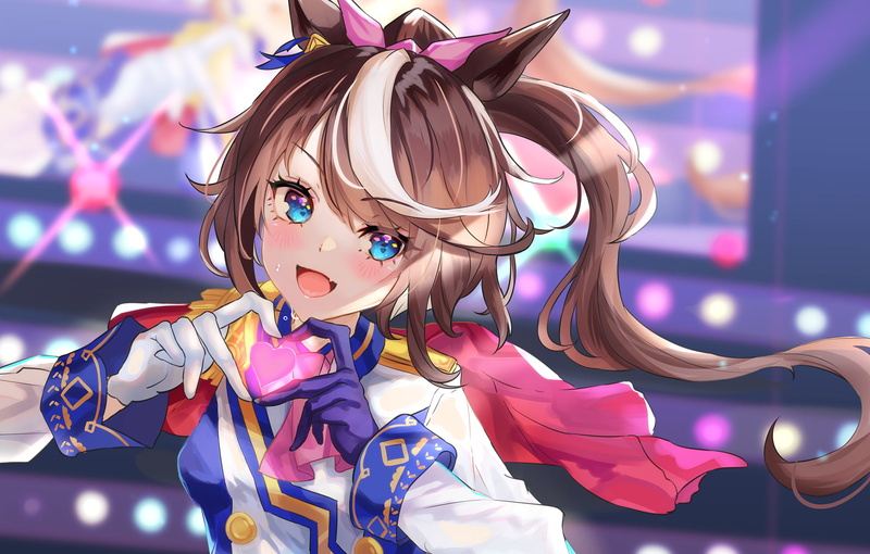 animal ears, anime, Tokai Teio (Uma Musume), 1080P, Uma Musume Pretty Derby, smiling, anime girls