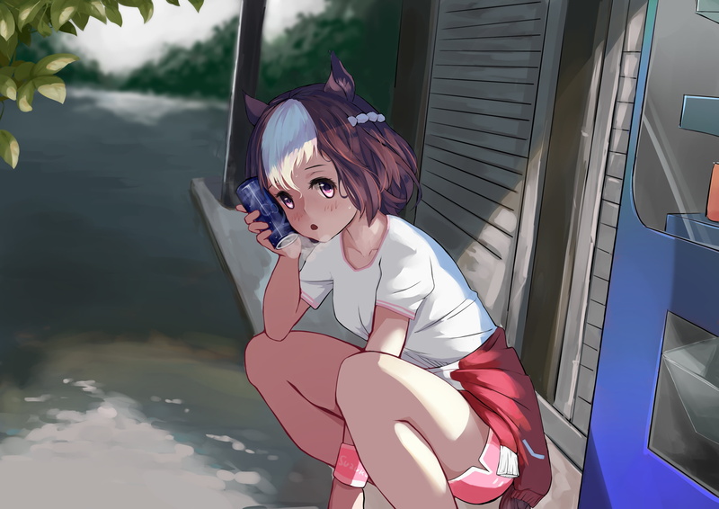 short hair, Special Week (Uma Musume), 2K, fantasy girl, Uma Musume Pretty Derby, anime girls, animal ears