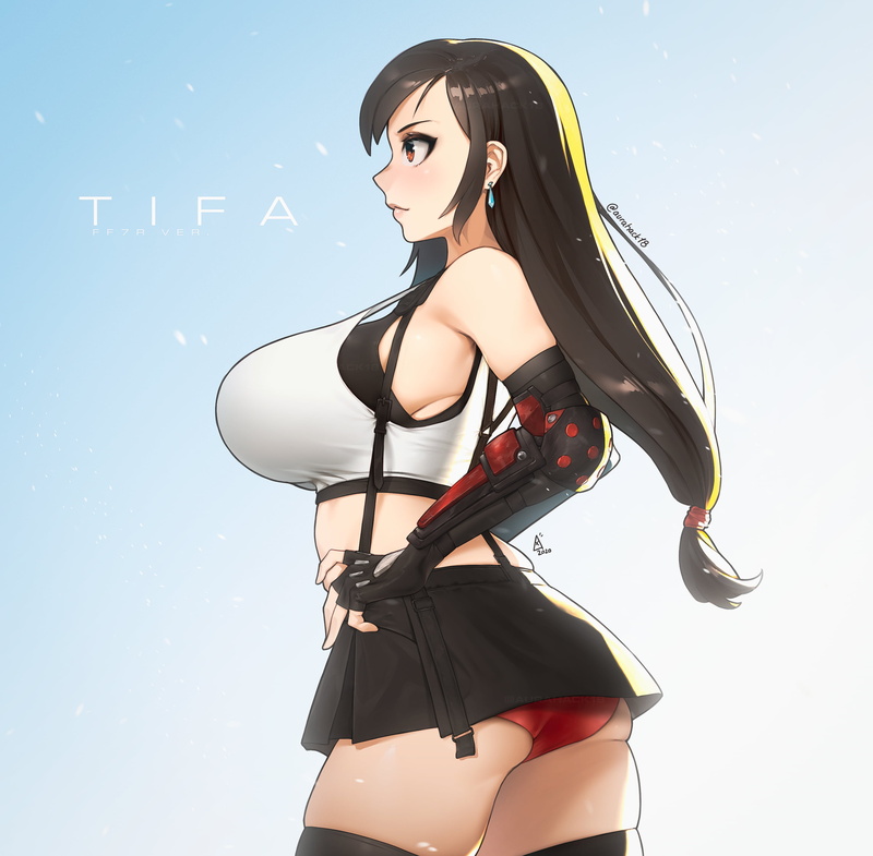 2K, Tifa Lockhart, wide hips, Final Fantasy VII, big boobs, Final Fantasy