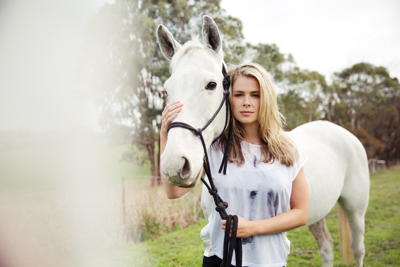 1080P, horse, girl, background