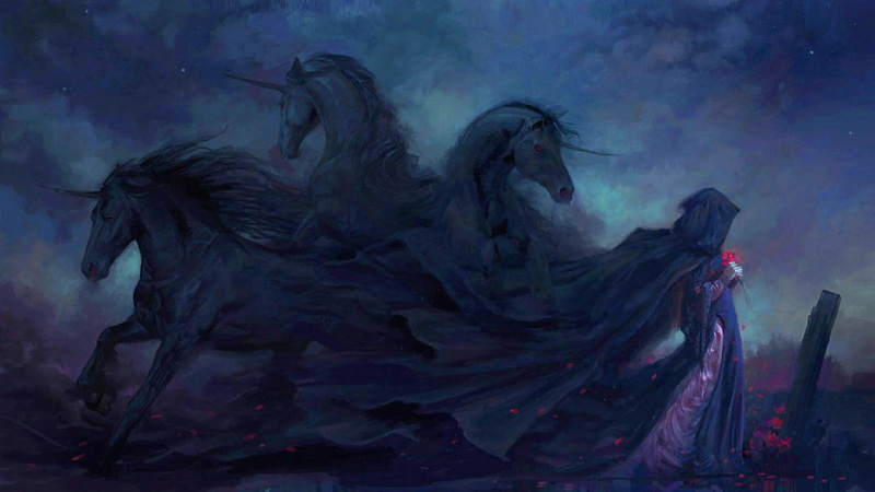 water, dark, nature, horse, flowing, smoke - physical structure, craft, black color, fantasy girl, arts culture and entertainment, women, clothing, outdoors