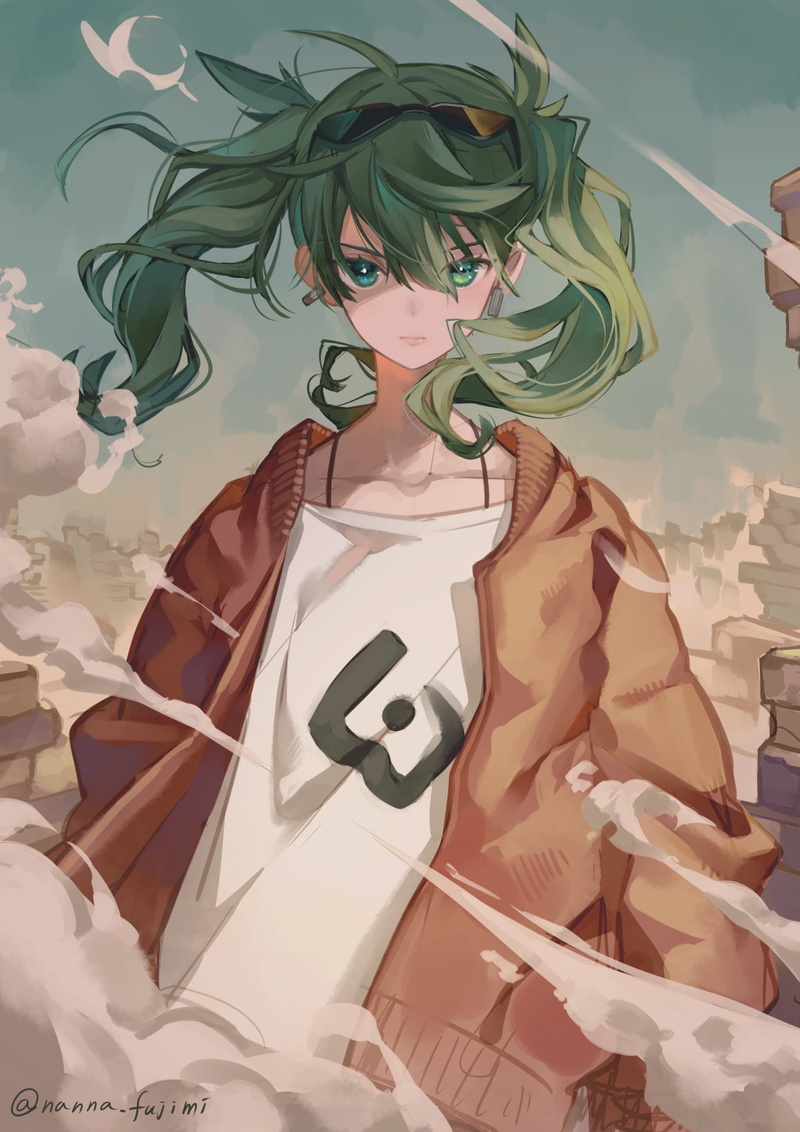 illustration, looking at viewer, angry, Vocaloid, Nanna Fujimi, 2D, Hatsune Miku, 720P, fan art, anime, anime girls, digital art, drawing, portrait display