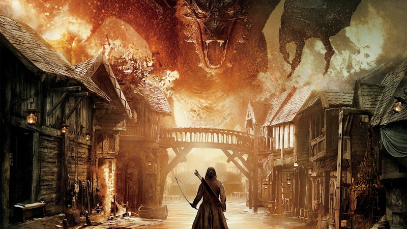 warrior, dragon, 1080P, The Hobbit: The Battle Of The Five Armies