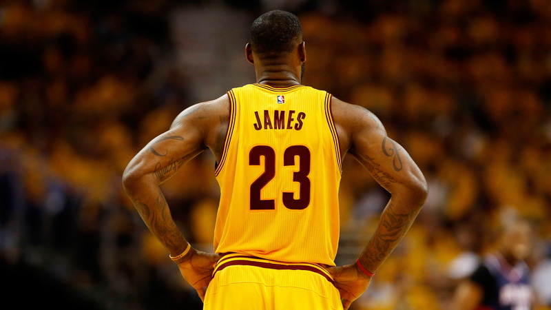 sport, James, sportsman, competition, men, sports uniform, muscular build, young adult, Cleveland, strength, rear view, adult, athlete, Cavaliers, Lebron