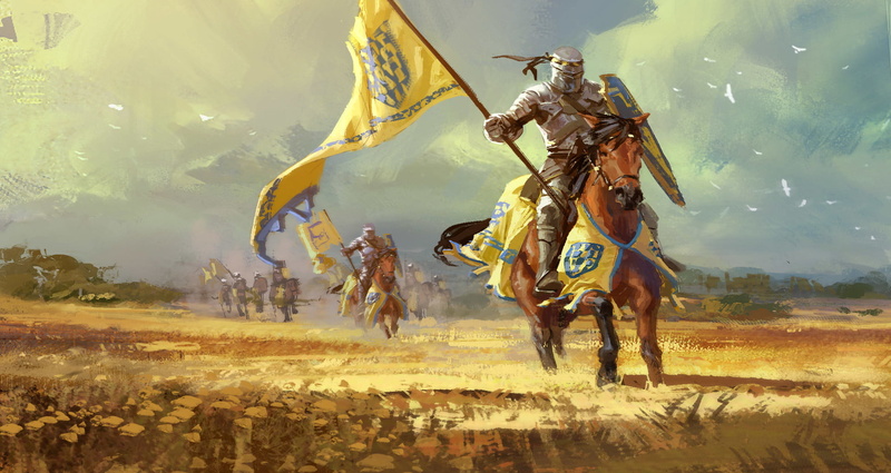 Cavalry, fantasy art, artwork, 1080P, horse, knight
