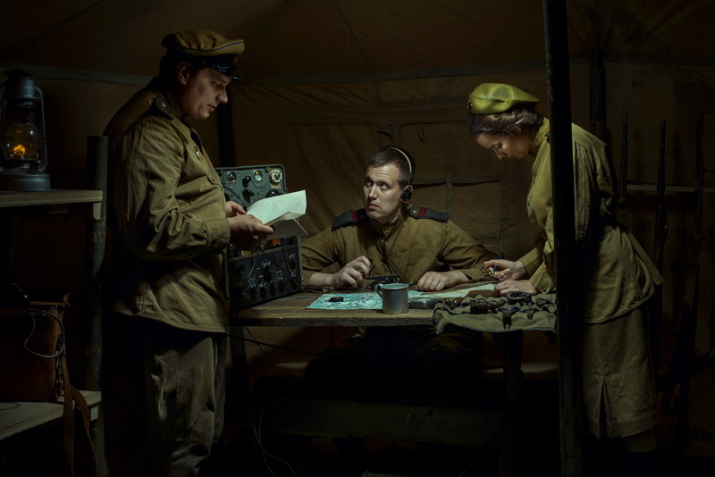 military, Banner, war, for the holiday of the great victory, Victory Day, The Soviet Army, officer, military history, the military life, 1080P, radio operator