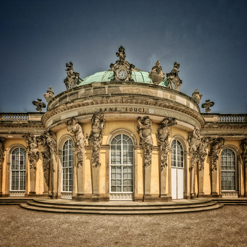 the past, places of interest, park, building, roof, outdoors, travel destinations, sans, 4K, ornate, gray, nature, historically, concrete, no people, sanssouci