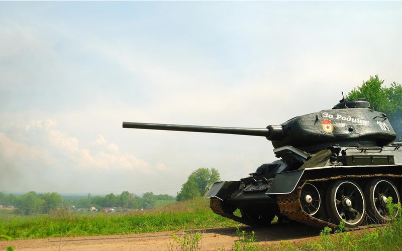 weapon, 1080P, cloud - sky, nature, transportation, tank Victory, cannon, government, fighting, army, day, For The Motherland!, military, tree, mode of transportation