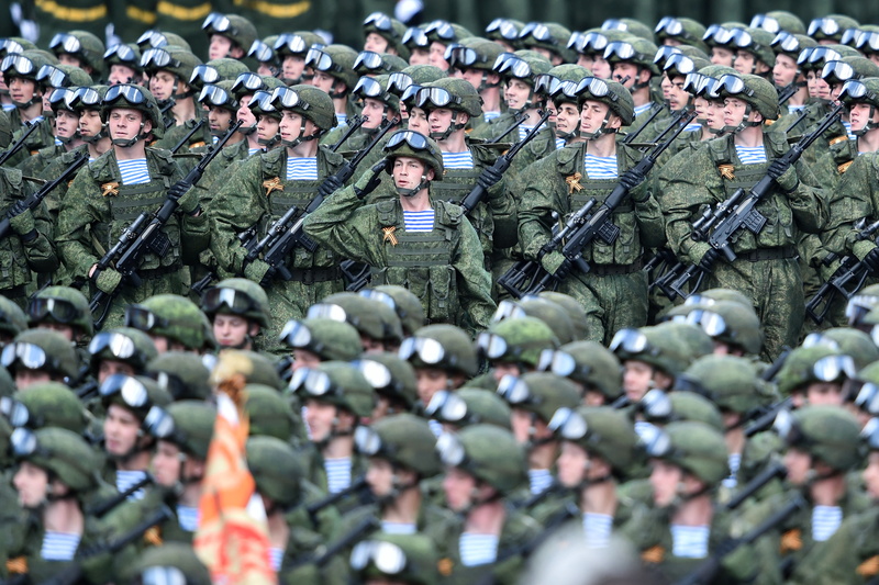 soldiers, 2K, parade, weapons, red square, victory day, holiday, May 9