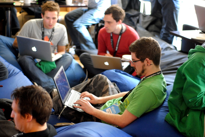 sitting, computer, e-learning, men, using laptop, usinglaptop, university, connection, macbooks, young adult, networking, working, 4K, blue, males, workspace