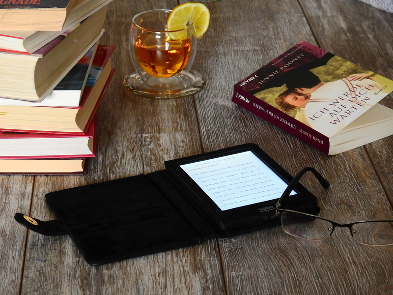 table, read, digital, reader, wireless technology, desk, laptop, studying, drink, e-reader, page, indoors, e, high angle view, 4K, eyeglasses, kindle