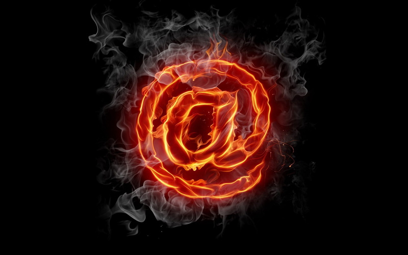 burning, e-mail, symbol, 1080P, abstraction, sign, internet