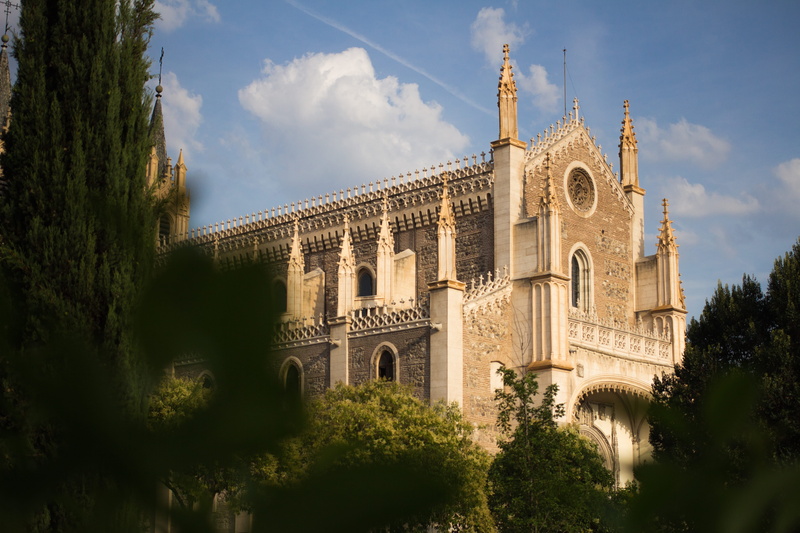 tree, building exterior, nature, history, sky, madrid, day, travel destinations, plant, spain, iglesia, no people, place of worship, outdoors, building