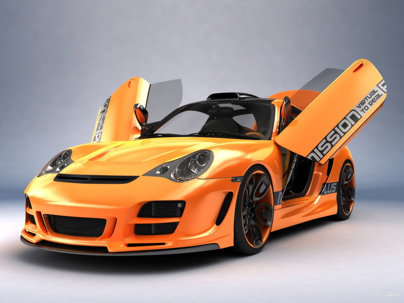 wheel, competition, three-dimensional Shape, land Vehicle, mode of Transport, status Car, Porsche, motor Vehicle, driving, orange color, modern, design