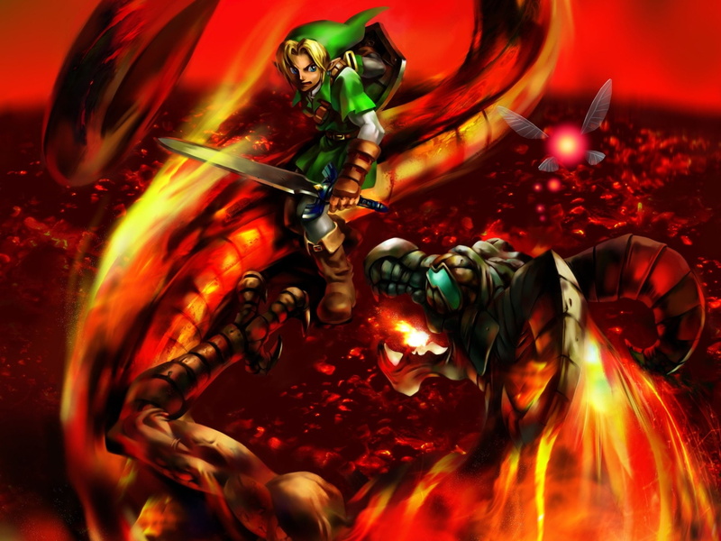 Volvagia (The Legend Of Zelda), Zelda, 1080P, Dragon, The Legend Of Zelda: Ocarina Of Time, Link