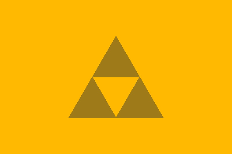 digital art, 2K, minimalism, The Legend of Zelda, Nintendo, Triforce