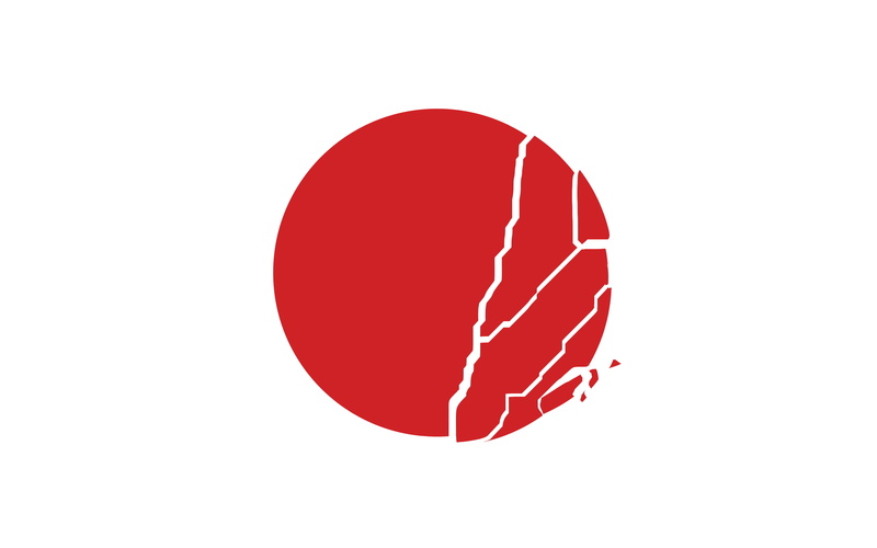 copy space, love, broken, white background, positive emotion, white color, flag, social issues, violence, Japan, close-up, cut out, studio shot, paper